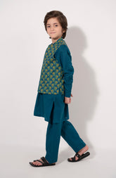 Printed Waist Coat 3Pc Infant